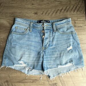 Hollister High-Rise Denim Mom Shorts Women’s 0